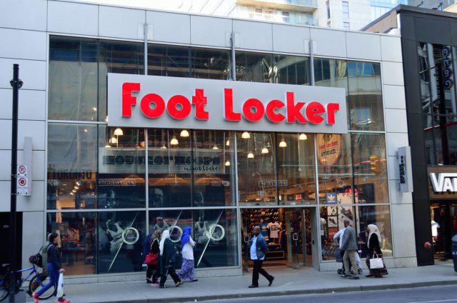 outdoor of the foot locker store