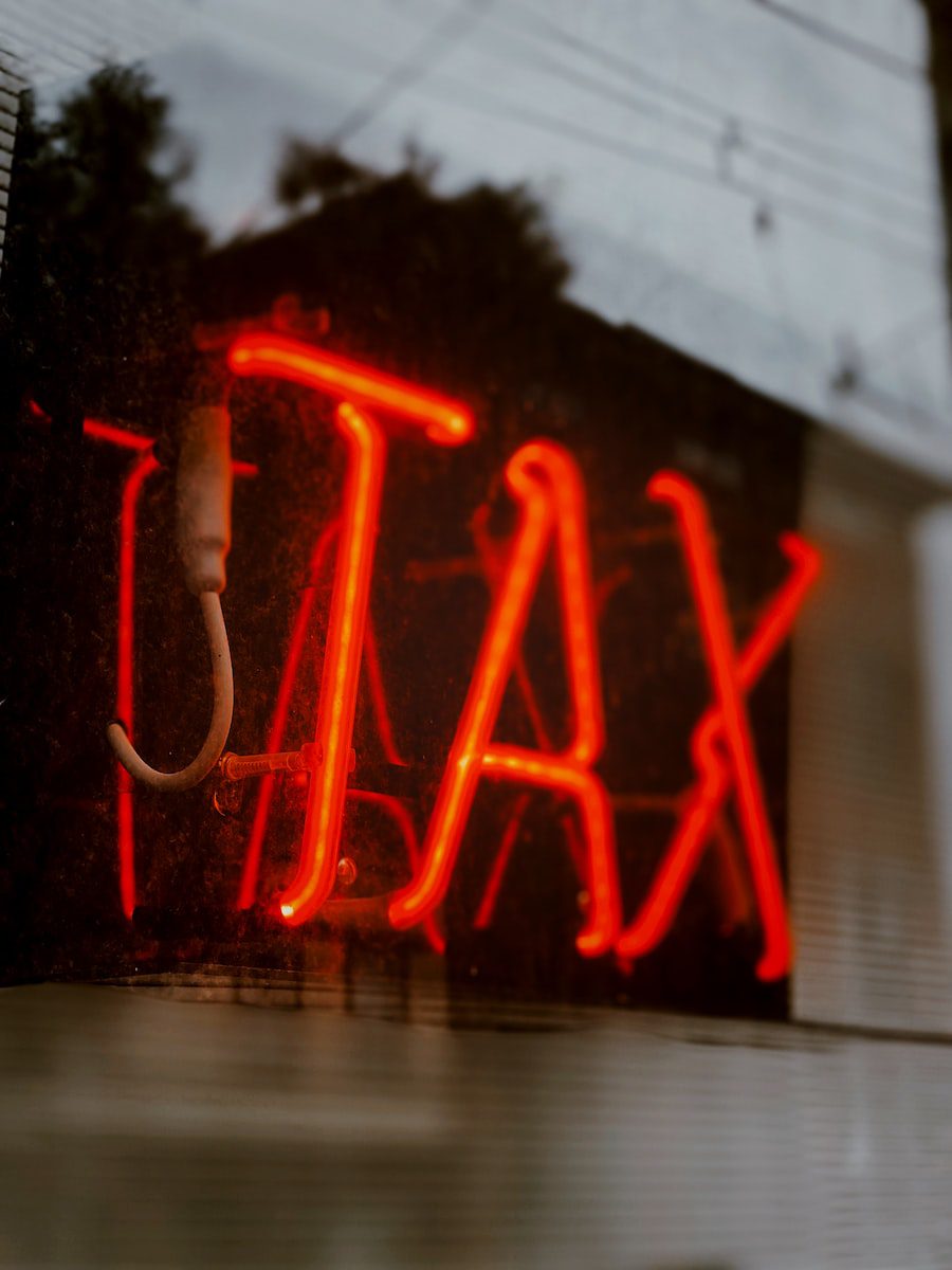 red love neon light signage for military tax