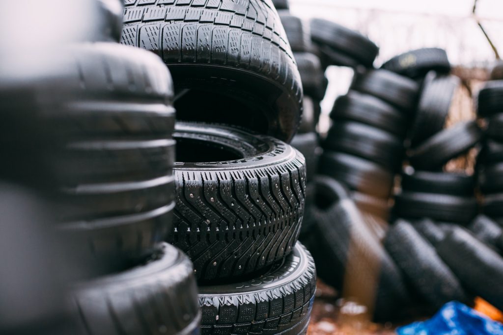 piles of car tires from simpletire